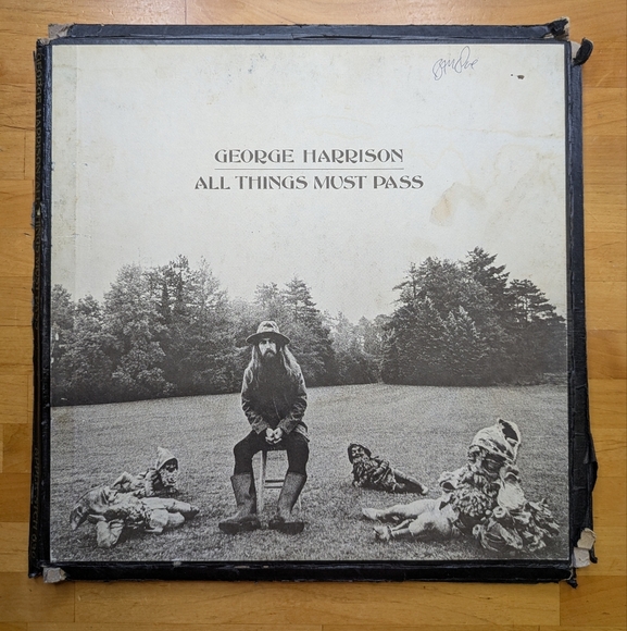 George Harrison 'All Things Must Pass' Vinyl Record Triple Record No Poster - Picture 2 of 12